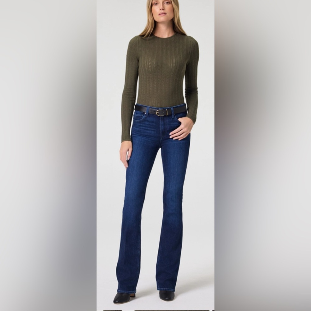 PAIGE Dark Blue Women's Boot Cut Jeans (EUC ) - Picture 6 of 13